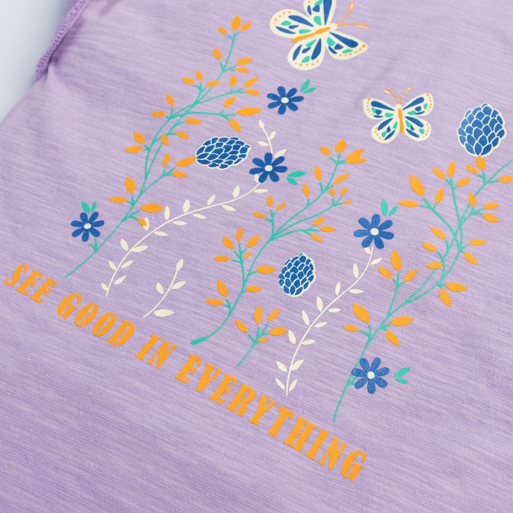 Frilly Lavender Printed Top