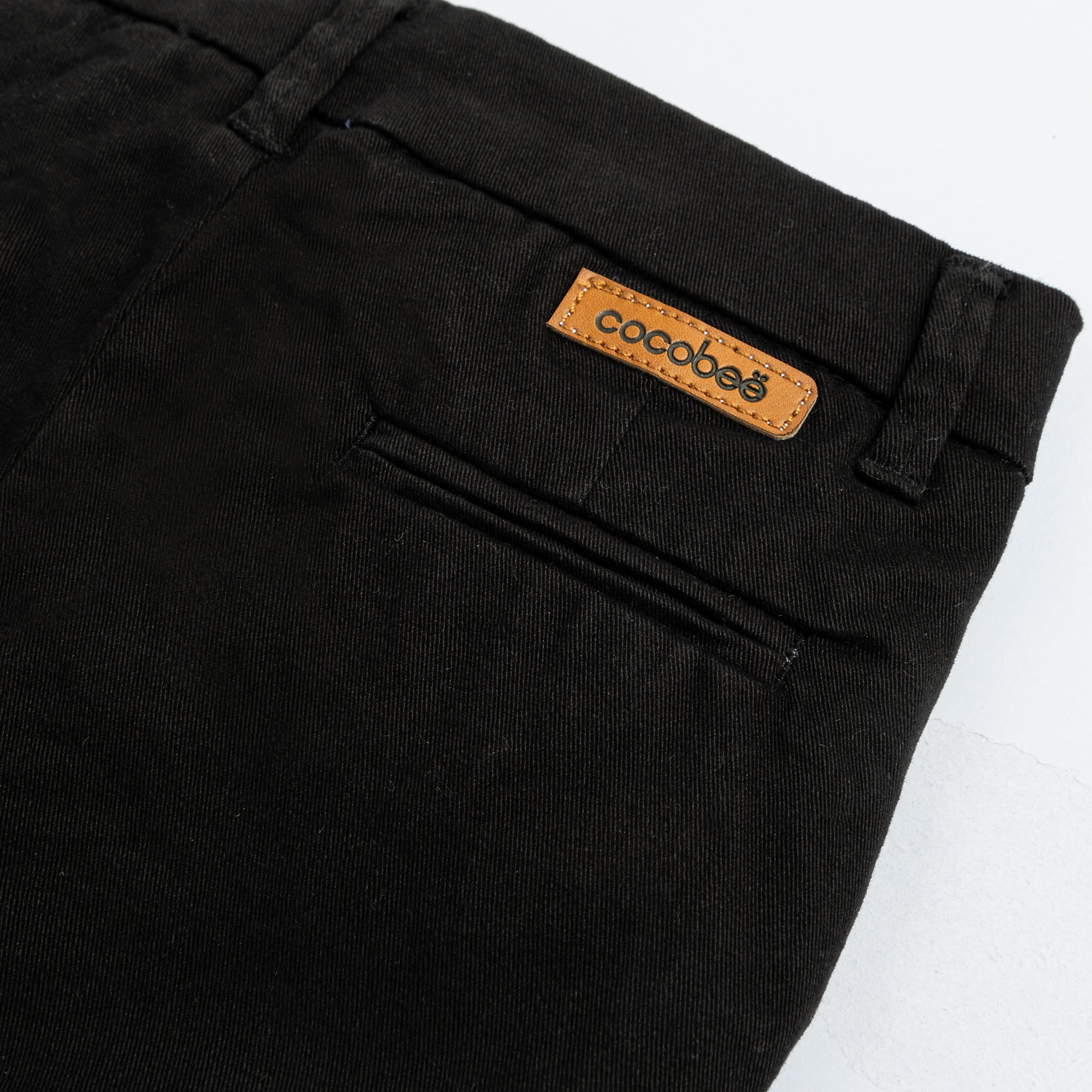 Black Cotton Chino