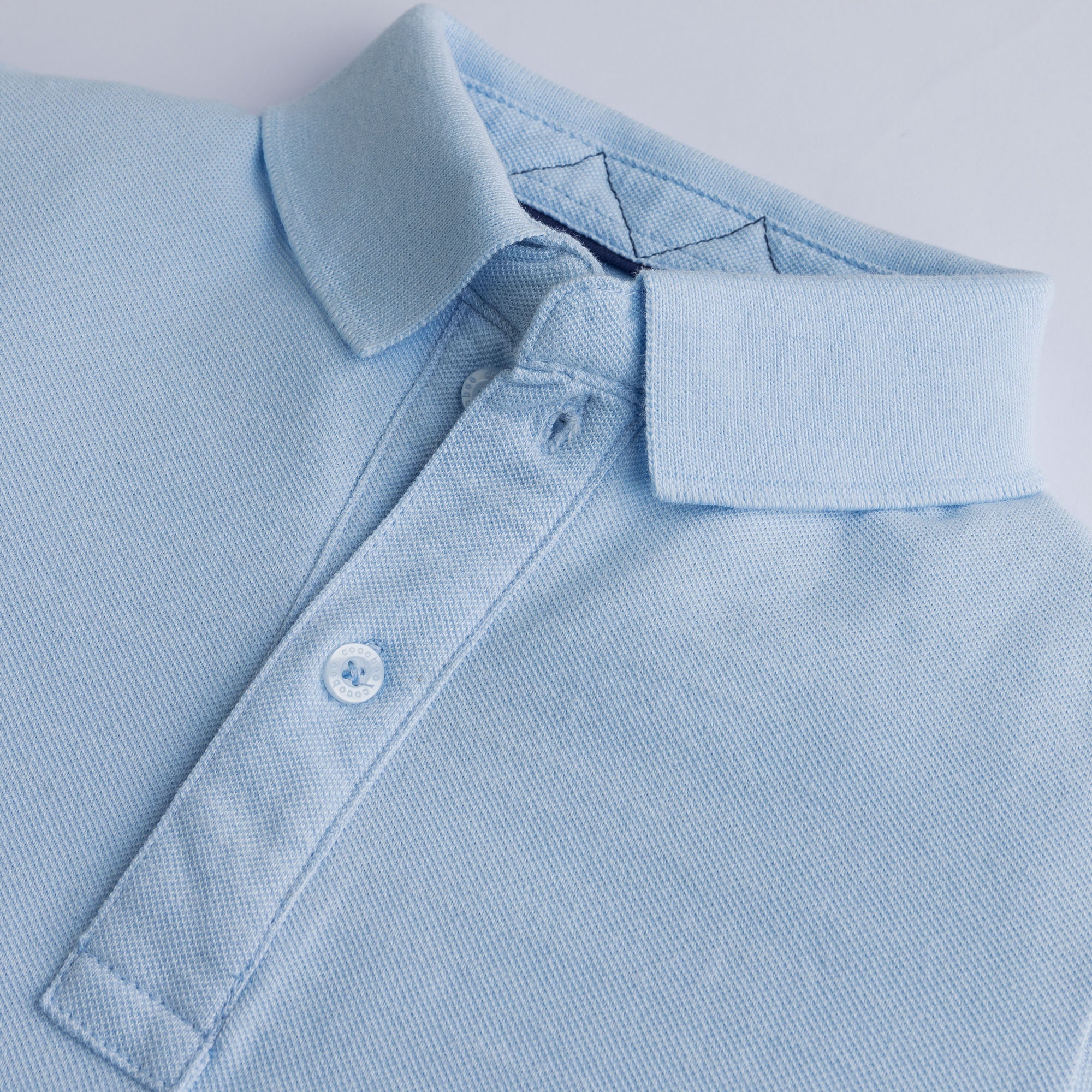 Maya Blue Solid Polo